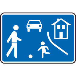 Panneau Indication Zone de rencontre