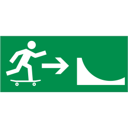 Panneau Indication Skatepark