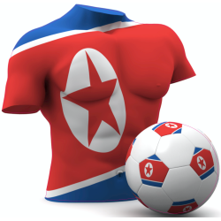 Autocollant Foot Coree du Nord