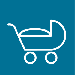 Panneau Indication Autorisation poussettes et landaux