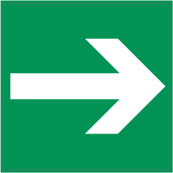 Panneau Indication Indication sortie droite