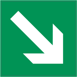 Panneau Indication Indication bas droite