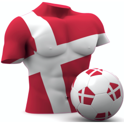 Autocollant Foot Danemark