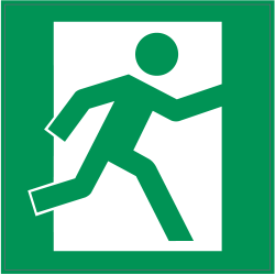 Panneau Indication Issue de secours