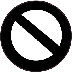 Panneau Bomb Fin d'interdiction