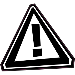 Panneau Bomb Attention danger