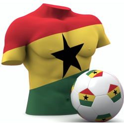 Autocollant Foot Ghana