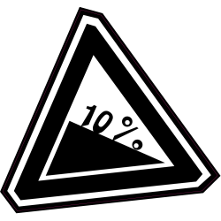 Panneau Bomb Pente 10%