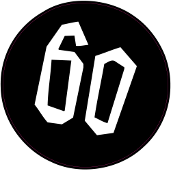 Panneau Bomb Limitation vitesse 60km/h