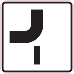 Panneau Indication Route prioritaire 6