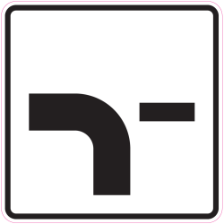 Panneau Indication Route prioritaire 7