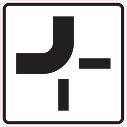 Panneau Indication Route prioritaire 9