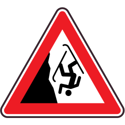 Panneau Danger Chute à ski
