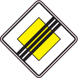 Panneau Indication Fin de priorité