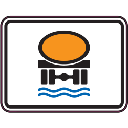 Panneau Indication Transport marchandises polluantes