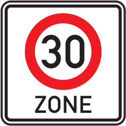 Panneau Indication Zone 30