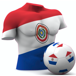 Autocollant Foot Paraguay
