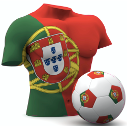 Autocollant Foot Portugal