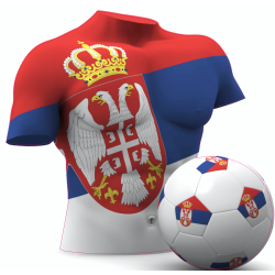 Autocollant Foot Serbie