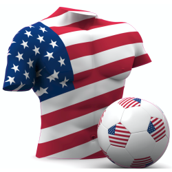 Autocollant Foot USA