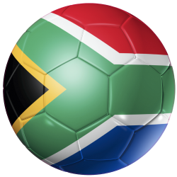 Autocollant Ballon Foot Afrique du Sud