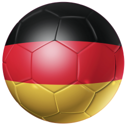 Autocollant Ballon Foot Allemagne