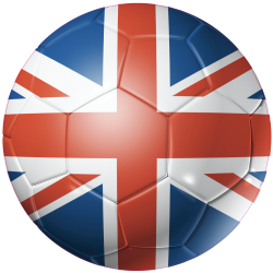 Autocollant Ballon Foot Angleterre