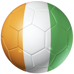 Autocollant Ballon Foot Cote d'Ivoire