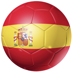 Autocollant Ballon Foot Espagne