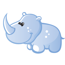Stickers Rhinoceros 2 Pour Enfants