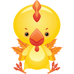 Stickers Poussin Pour Enfants