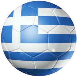 Autocollant Ballon Foot Grece