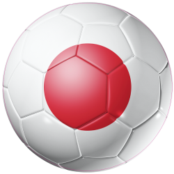 Autocollant Ballon Foot Japon