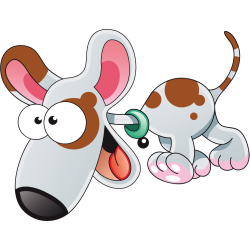 Stickers Chien 6 Pour Enfants