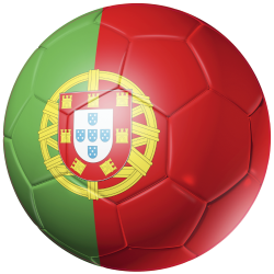 Autocollant Ballon Foot Portugal