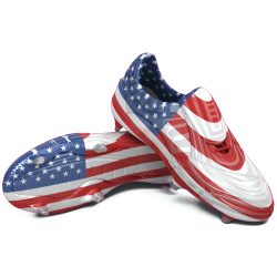Autocollant Chaussure Foot USA