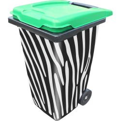 Sticker Poubelle Zèbre