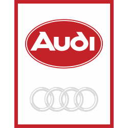 Autocollant Audi Rouge 2
