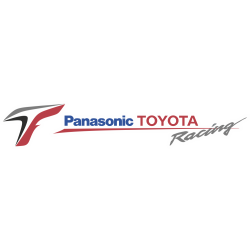 Autocollant Toyota Racing Blanc