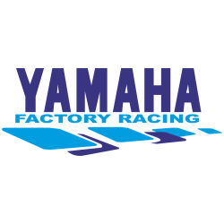 Autocollant Yamaha Racing Blanc