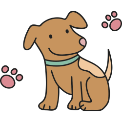 Autocollant Chien Patte