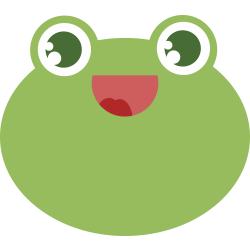 Autocollant Grenouille Sourire