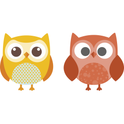 Autocollant Animaux Chouette 5