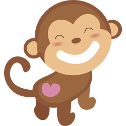 Autocollant Animaux Singe 5