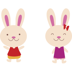 Autocollant Animaux Lapin 4