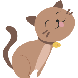 Autocollant Chat Affectueux