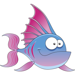 Autocollant Poisson 3