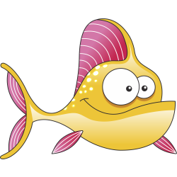 Autocollant Poisson 6
