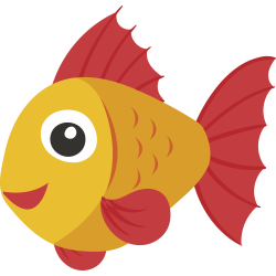 Autocollant Poisson 8