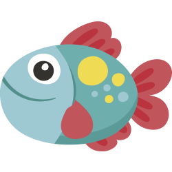 Autocollant Poisson 10